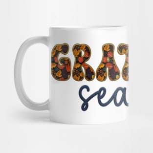 Grateful Season Autumn Fall Embroidered Style 3 Mug